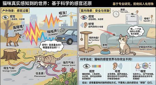 【科普】养猫科普漫画，持续更新中（1.17更新猫视觉听觉嗅觉、应激呕吐、消化呼吸泌尿系统、新猫到家、后院科普） - 线报酷
