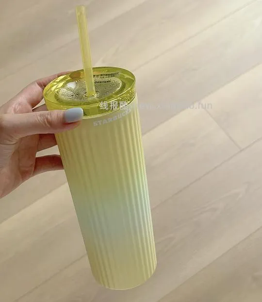 58买星巴克美貌黄绿色薯条杯！自营无货买旗舰店的贵10块 - 线报酷