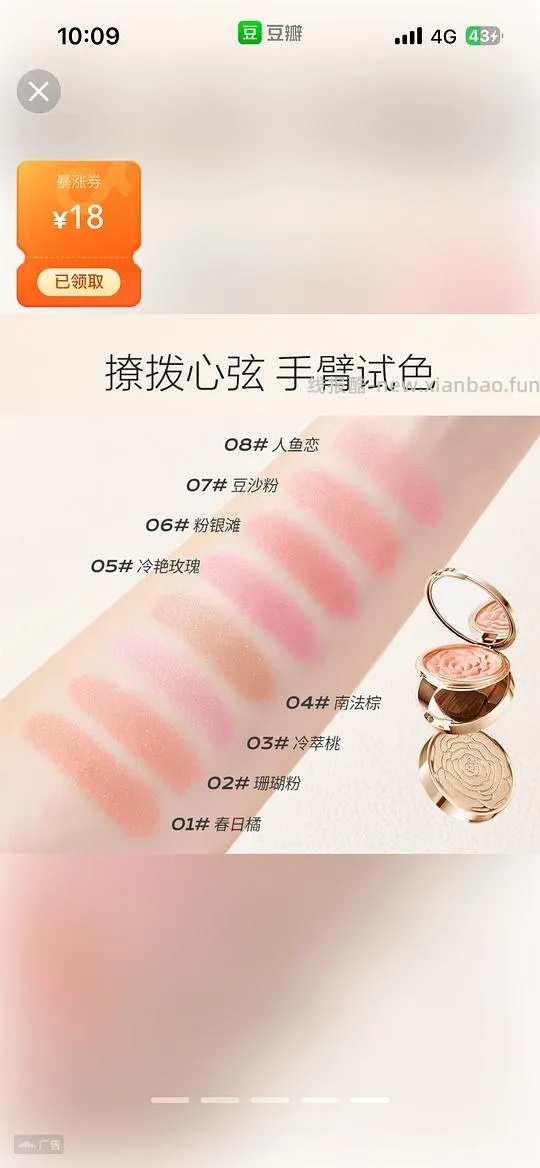 罗莉卡腮红4入（最低返薅！） - 线报酷