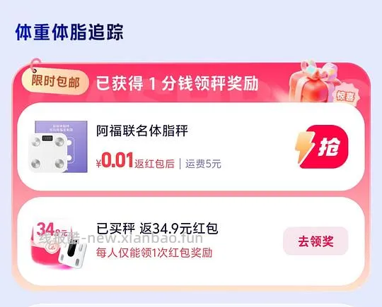 5.1得阿福体脂秤 - 线报酷