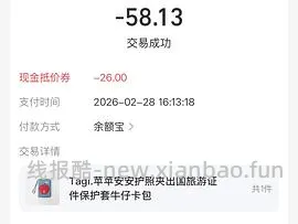 🚗走了，tagi护照夹不到60r，十分简单且好价，自用送礼都适合 - 线报酷